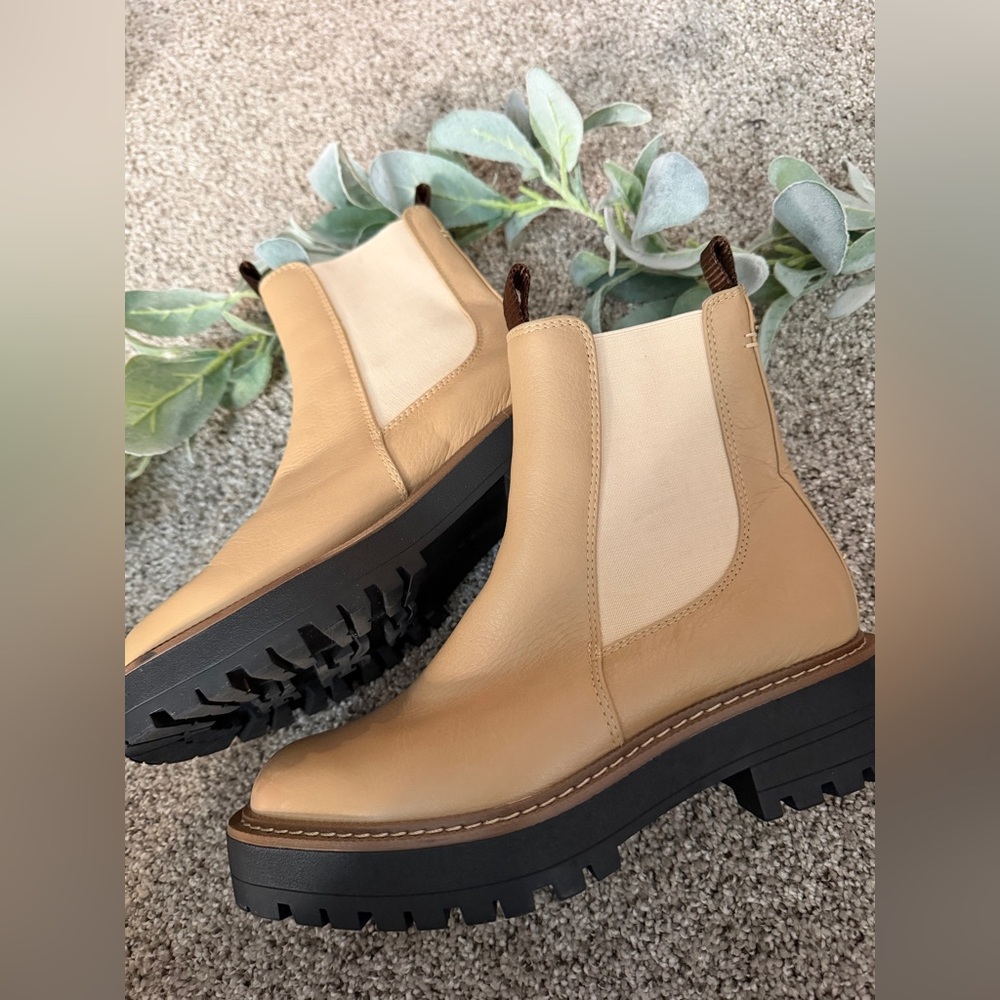 Sam Edelman Laguna Chelsea Boots Tan Leather Size 6 - Picture 4 of 8